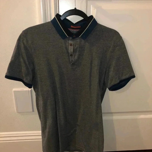 Ted Baker Grey Collared Shirt - Picture 1 of 3